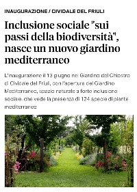 Articolo sul giardino mediterraneo